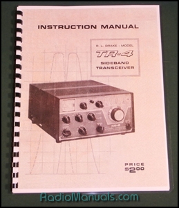 Drake TR-4 Instruction Manual: 11 X 17" Foldout schematic